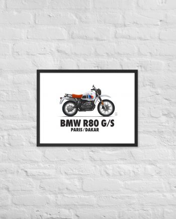 Framed Poster – BMW R80 G/S – Legend of the Trail